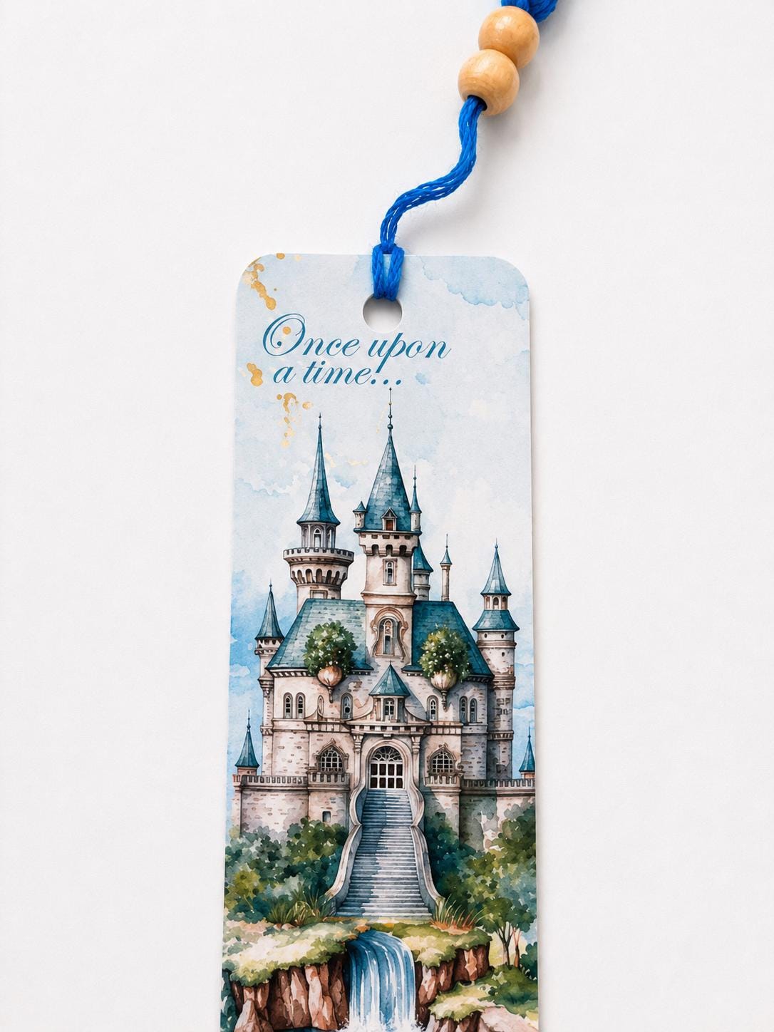 Fairytale Castle Bookmark | Watercolor Fantasy Reading Accessory (Laminated)