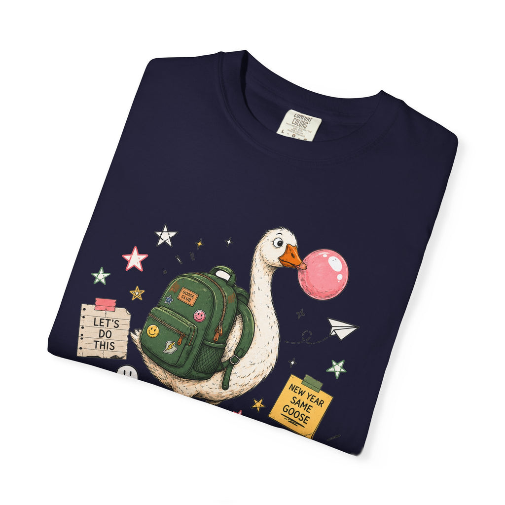 Bruh, We Back T-Shirt — Funny Duck Backpack Graphic Tee