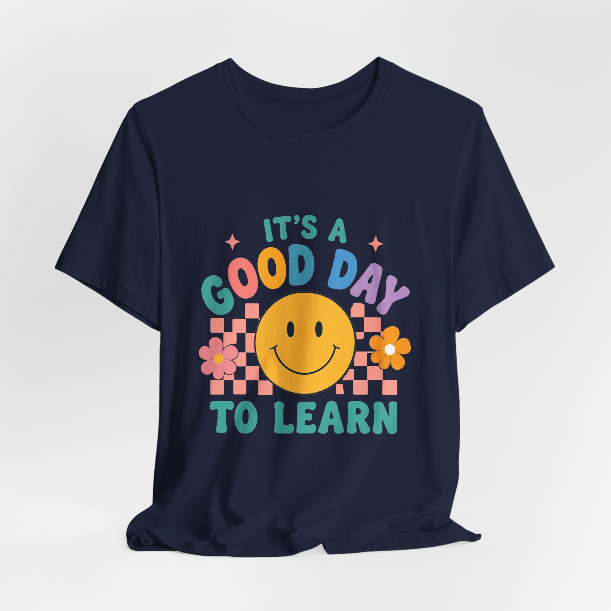 It's a Good Day to Learn Tee — Smiley Retro Kids' Learning T-Shirt