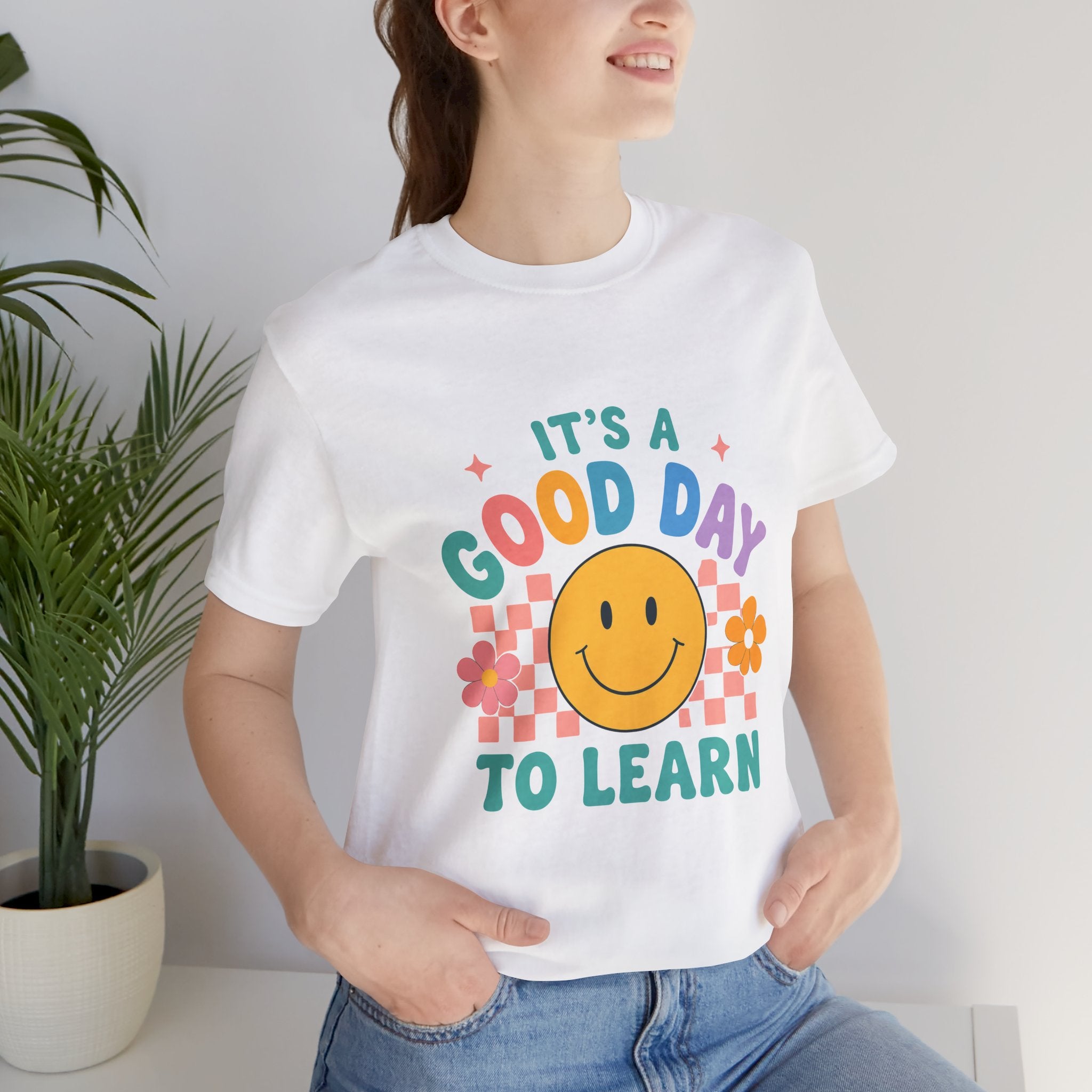 It's a Good Day to Learn Tee — Smiley Retro Kids' Learning T-Shirt