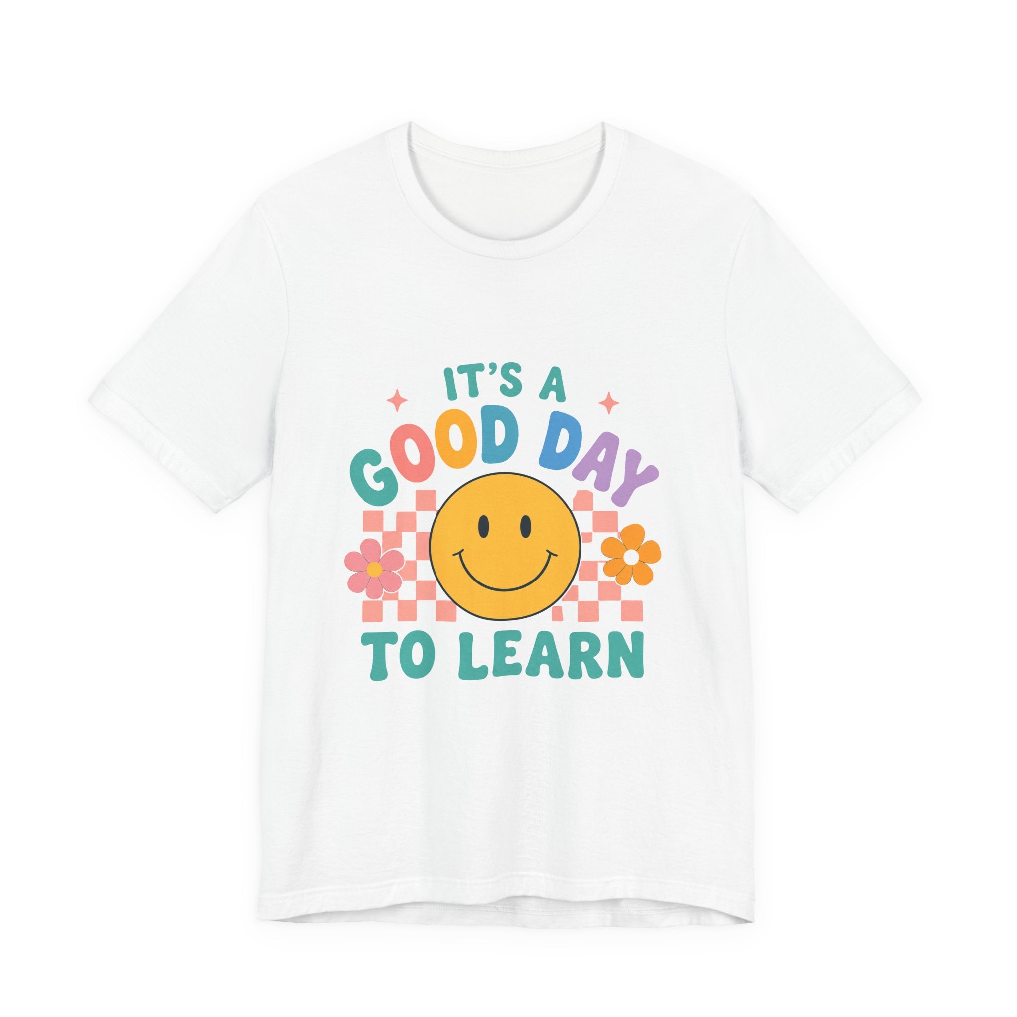 It's a Good Day to Learn Tee — Smiley Retro Kids' Learning T-Shirt