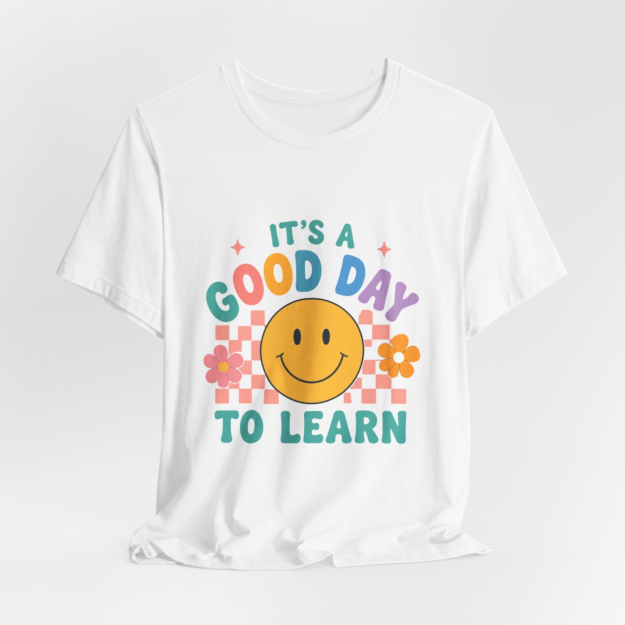 It's a Good Day to Learn Tee — Smiley Retro Kids' Learning T-Shirt