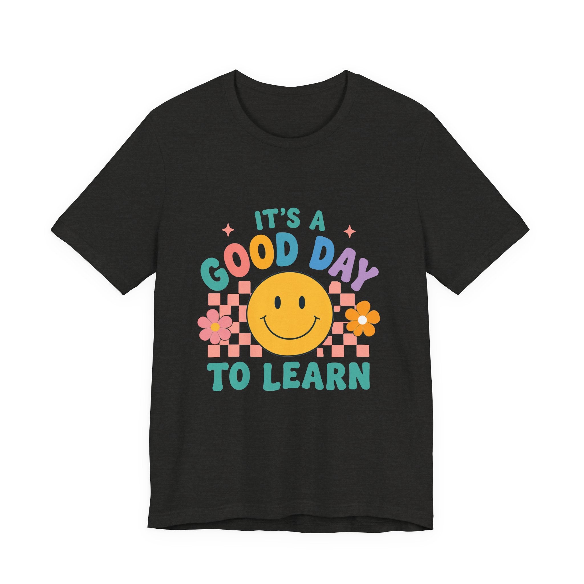 It's a Good Day to Learn Tee — Smiley Retro Kids' Learning T-Shirt