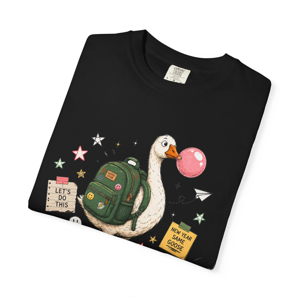 Bruh, We Back T-Shirt — Funny Duck Backpack Graphic Tee