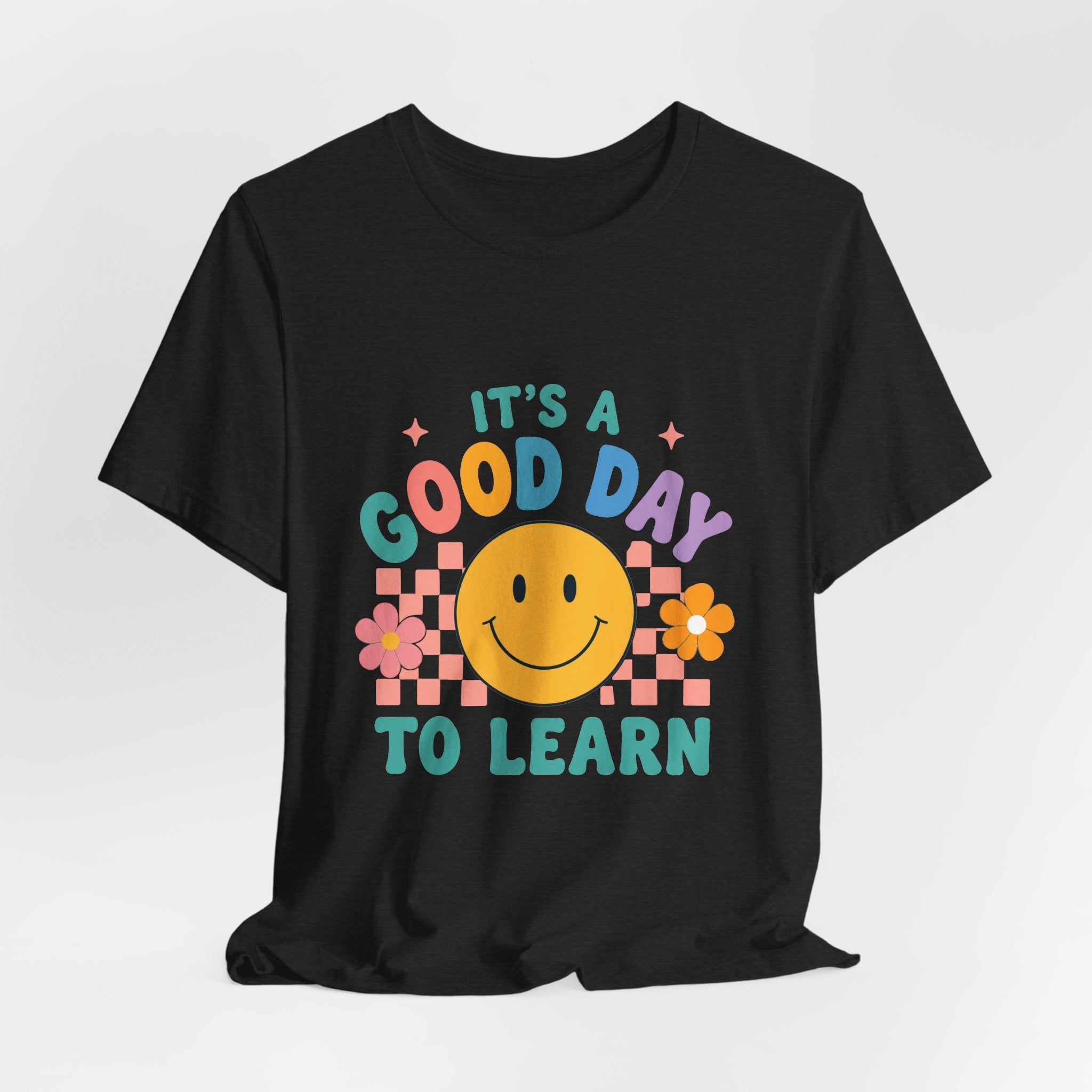 It's a Good Day to Learn Tee — Smiley Retro Kids' Learning T-Shirt