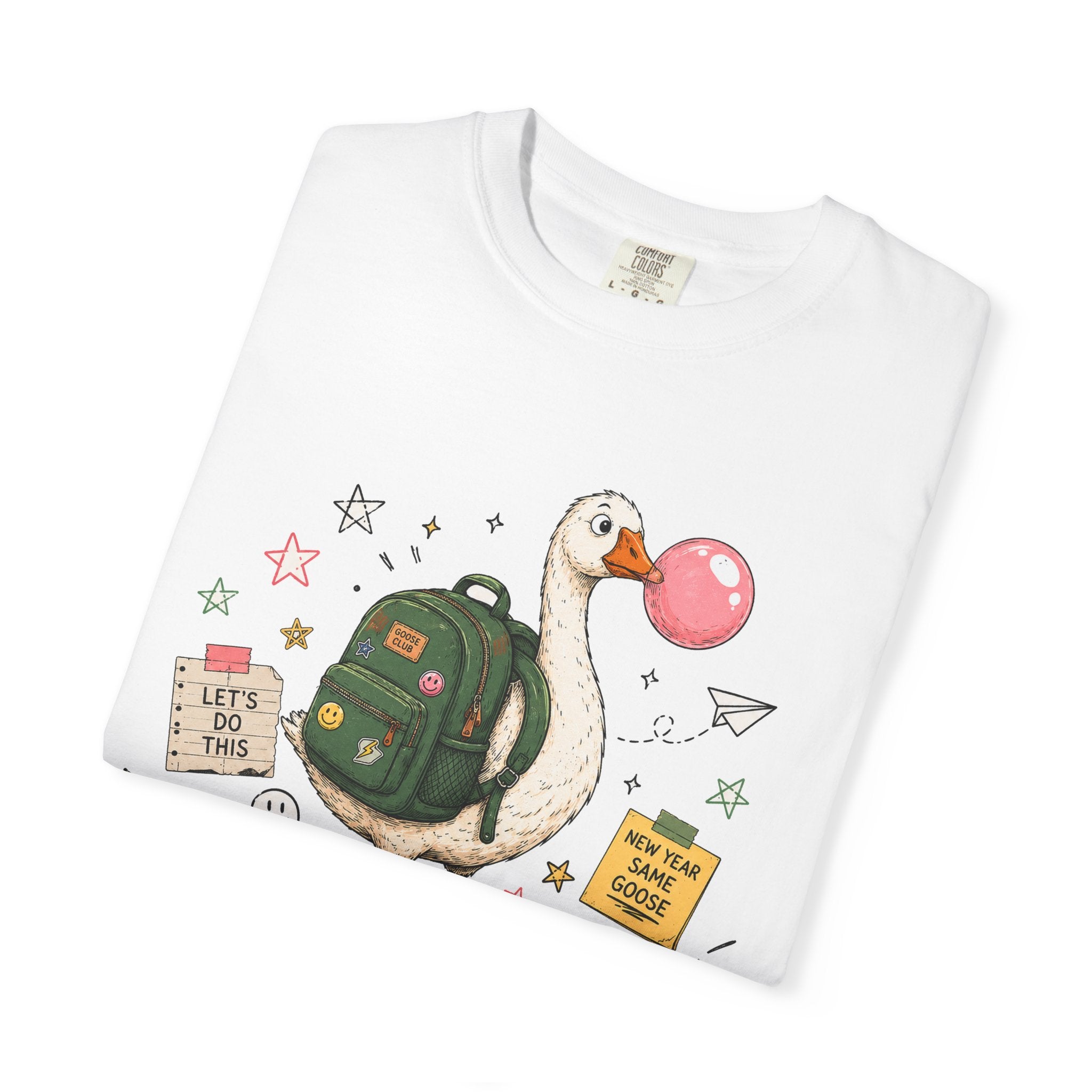 Bruh, We Back T-Shirt — Funny Duck Backpack Graphic Tee