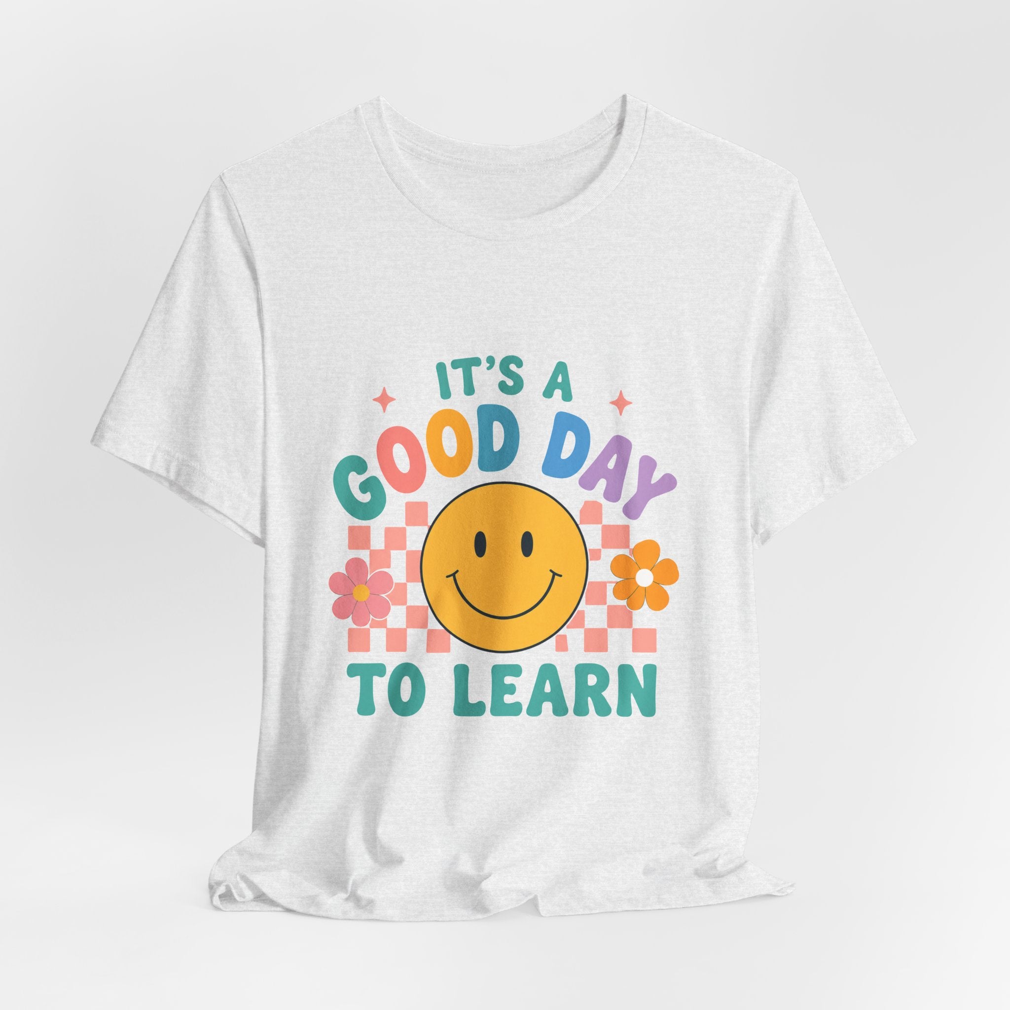 It's a Good Day to Learn Tee — Smiley Retro Kids' Learning T-Shirt