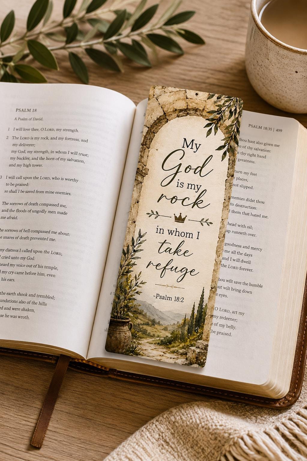 Christian Bible Verse Bookmarks, Handmade Scripture Gift for Women, Floral Faith Encouragement Bookmark Set