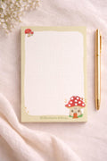 Handmade Notepad  - A6 Stationary Mushroom Pad  - To Do List