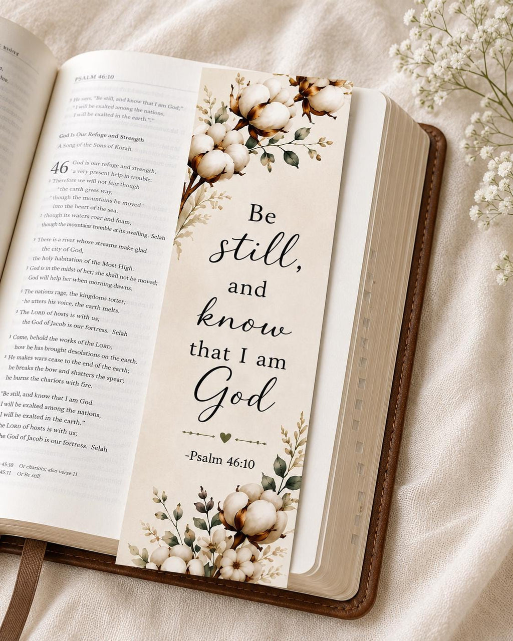 Christian Bible Verse Bookmarks, Handmade Scripture Gift for Women, Floral Faith Encouragement Bookmark Set