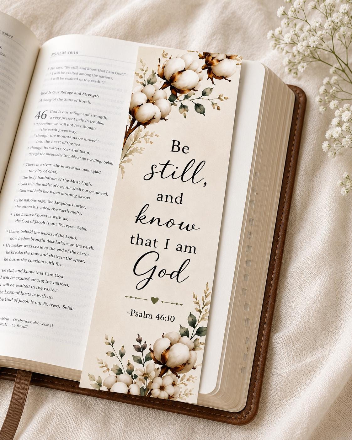Christian Bible Verse Bookmarks, Handmade Scripture Gift for Women, Floral Faith Encouragement Bookmark Set