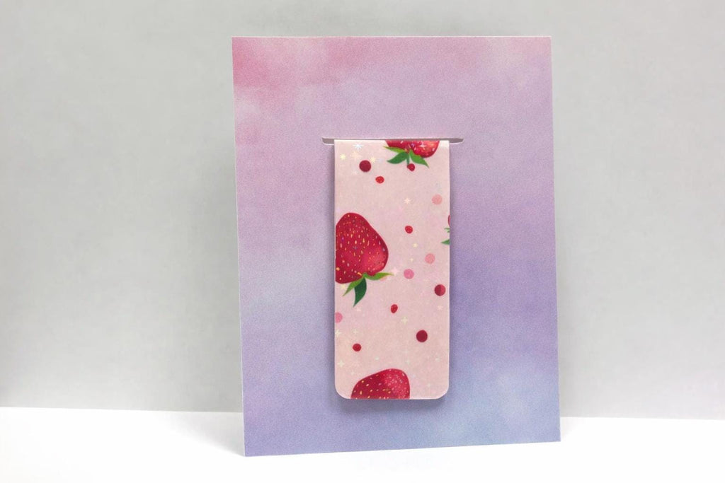 Magnetic Bookmarks – Strawberry, Sunflower & Blueberry Designs | Cute Floral Stationery Gift | Book Lover | Teacher Gift
