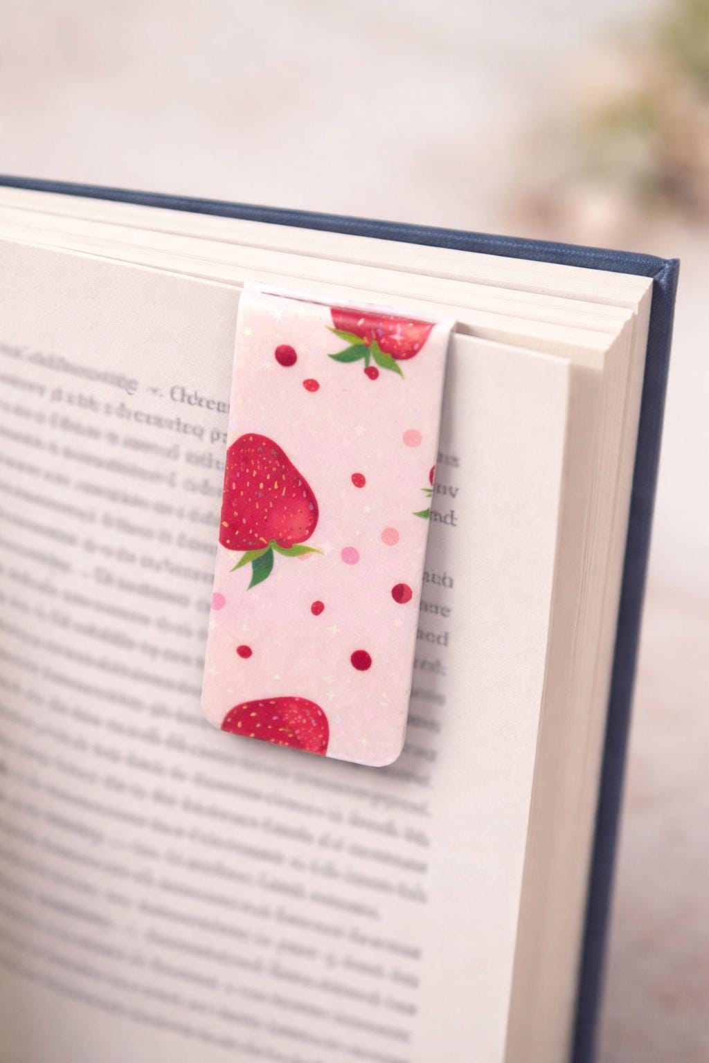 Magnetic Bookmarks – Strawberry, Sunflower & Blueberry Designs | Cute Floral Stationery Gift | Book Lover | Teacher Gift